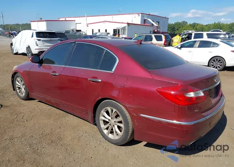 2013 Hyundai Genesis 3.8 z USA, uszkodzony, nr VIN KMHGC4DD0DU225975